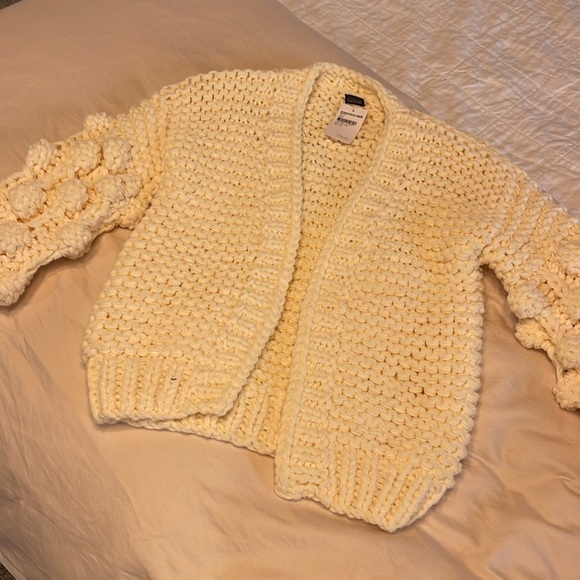 NWT Saachi Knit Cardigan with Bauble Sleeves - Picture 6 of 9